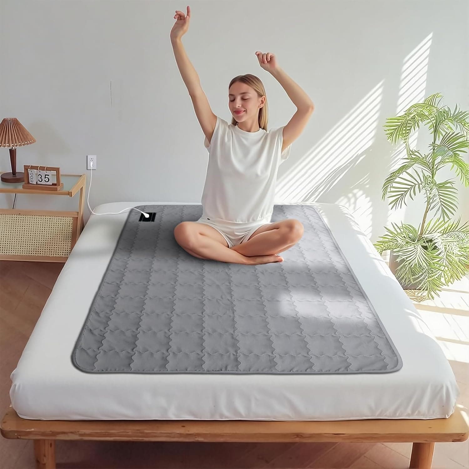 Cotton EMF Grounding Mat β 5% Silver Fiber, 34"Γ50"